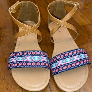 American Eagle Sandals w/ Velcro Ankle Closure